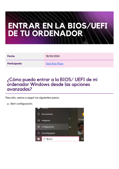 Portada del recurso: BIOS y UEFI: acceso al firmware y consulta de hardware