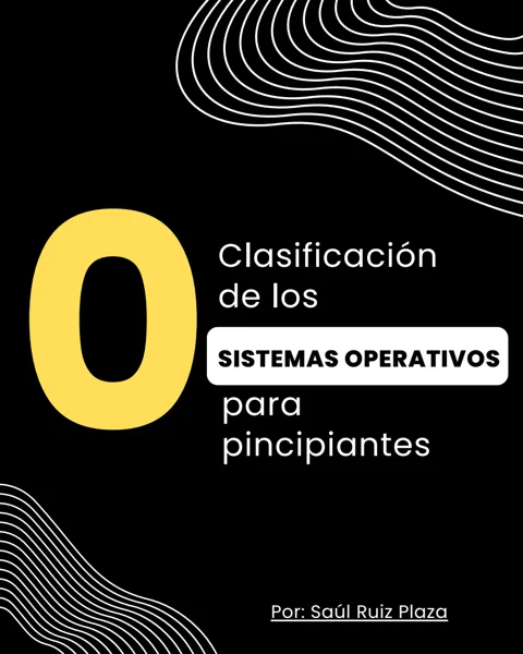 Portada del recurso: Sistemas operativos: formas de clasificación