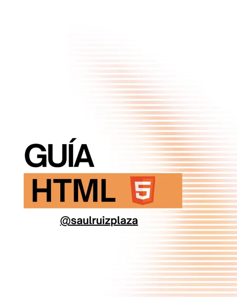 Portada del recurso: HTML: guía visual de estructura y elementos