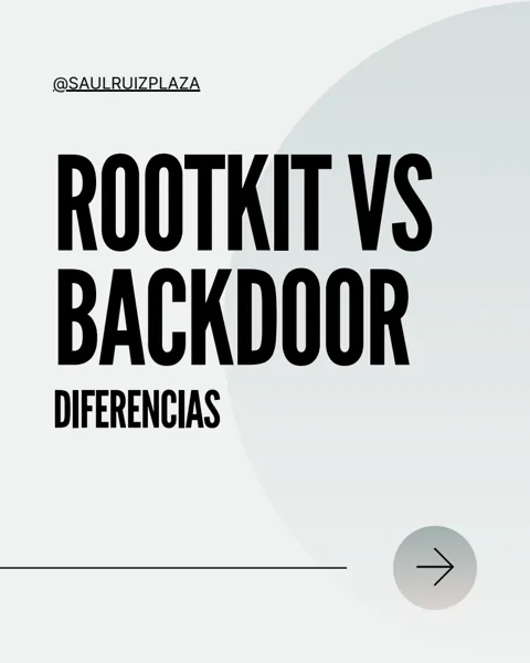Portada del recurso: Rootkit y backdoor: diferencias y relación