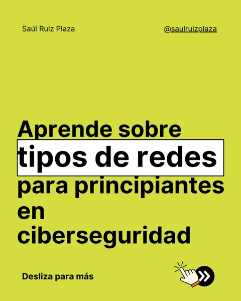 Portada del recurso: Tipos de redes: alcance, función y medio de transmisión